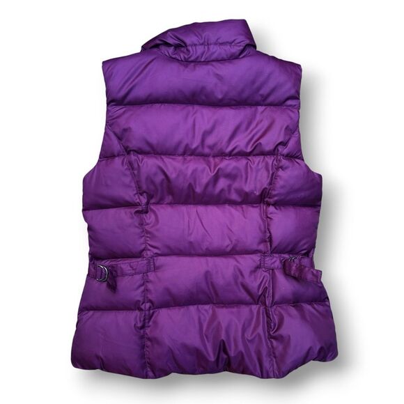 Eddie Bauer Women’s Small Purple Premium Goose Down Puffer Vest Made in USA - Picture 2 of 13